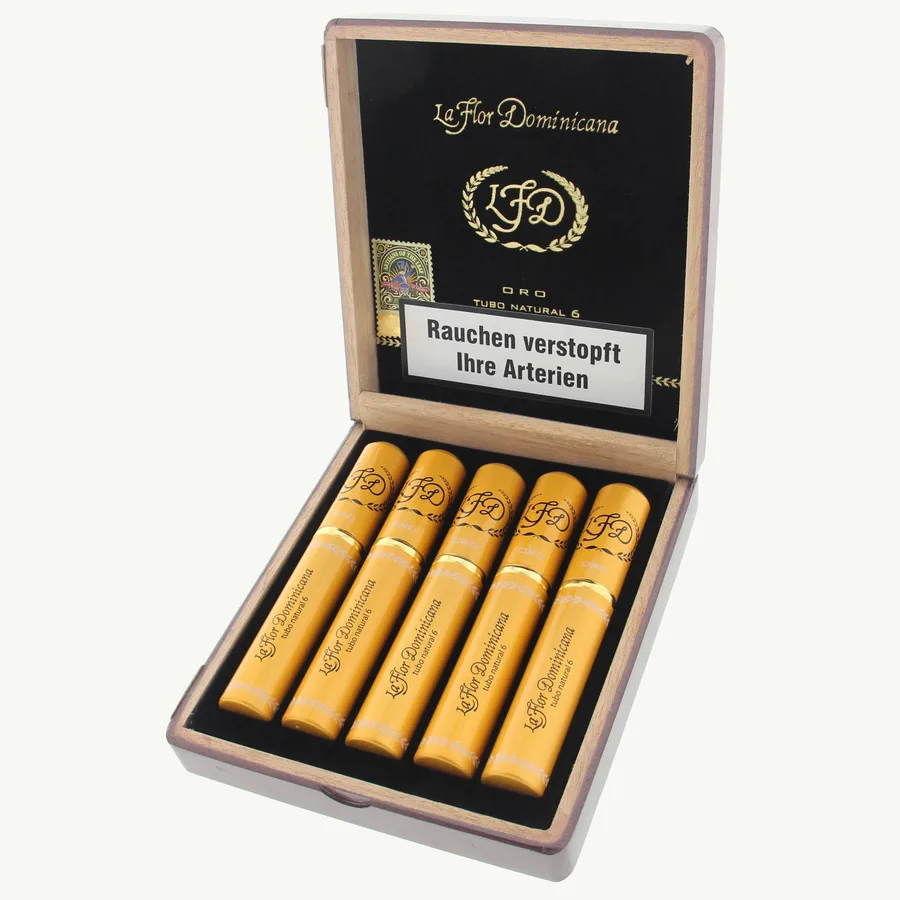 La Flor Dominicana Oro No. 6 Tubos Sampler